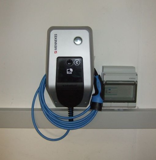 Wallbox für E-Auto am Tiefgaragenplatz
